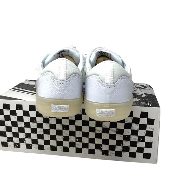 VANS Ave Leather Shoes Low Top Skate Mesh Sneakers Women's Size VN0A5JIBWWW - Picture 4 of 7